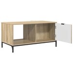 vidaXL Table basse Chêne sonoma 90 x 49 x 46 cm Bois d'ingénierie