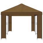 vidaXL Abri de jardin 6 x 3 m Taupe Polyester et Acier 190