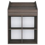 vidaXL Porte-revue pour enfants Gris et chêne sonoma Bois d'ingénierie