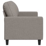 vidaXL Canapé à 3 places Taupe 180 cm Tissu