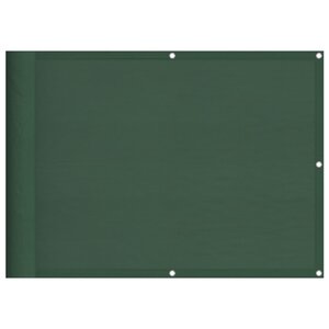 vidaXL Écran de balcon vert foncé 75x1000 cm 100  polyester oxford