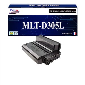T3AZUR - Toner compatible avec Samsung MLT-D305L MLTD305L pour Samsung ML3750ND ML-3750ND