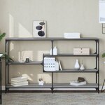 vidaXL Table console sonoma gris 160x32x95 cm bois d'ingénierie