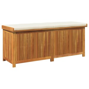 vidaXL Boîte à coussins d'extérieur 150x50x60 5cm bois massif d'acacia