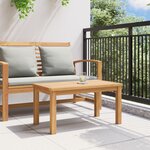 vidaXL Table basse Marron 70 x 40 x 36 cm Bois de teck solide