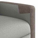 vidaXL Fauteuil inclinable gris nuage tissu