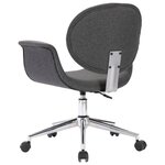 vidaXL Chaise pivotante de bureau Gris Tissu