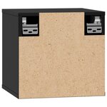 vidaXL Armoire murale Noir 31 5x30x30 cm Bois de pin massif