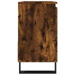 vidaXL Armoire de bain chêne fumé 65x33x60 cm bois d'ingénierie