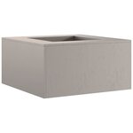 vidaXL Foyer de cheminée Marron 80 x 80 x 40 cm Acier patiné