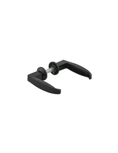 THIRARD - Paire de béquilles pour serrure à crochet de portail  carré 7mm  adaptateur carré 8 mm  noir - THIRARD
