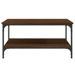 vidaXL Table basse chêne marron 80x80x40 cm bois d'ingénierie