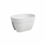 Jardinière balcon CAPRI CAMPANA 40 ma - Blanc - 39 x 25 6 x 22 5 cm