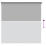 vidaXL Store roulant extérieur protection UV Gris clair Polyester