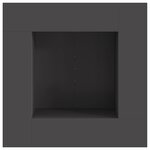 vidaXL Braise Noir 80 x 80 x 40 cm Acier laminé à froid
