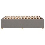 vidaXL Cadre de lit sans matelas taupe 120x200 cm tissu