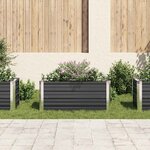 vidaXL Lit surélevé de jardin Anthracite 100x40x45 cm Acier galvanisé