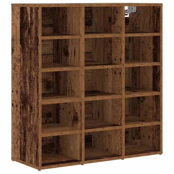 vidaXL Cabinet à chaussures Bois ancien 77 5 x 30 x 83 5 cm