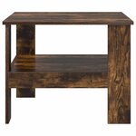 vidaXL Table basse Chêne fumé 57 x 55 x 45 cm Bois d'ingénierie