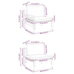 vidaXL Ensemble de canapé de jardin 7 Pièces Anthracite Acier