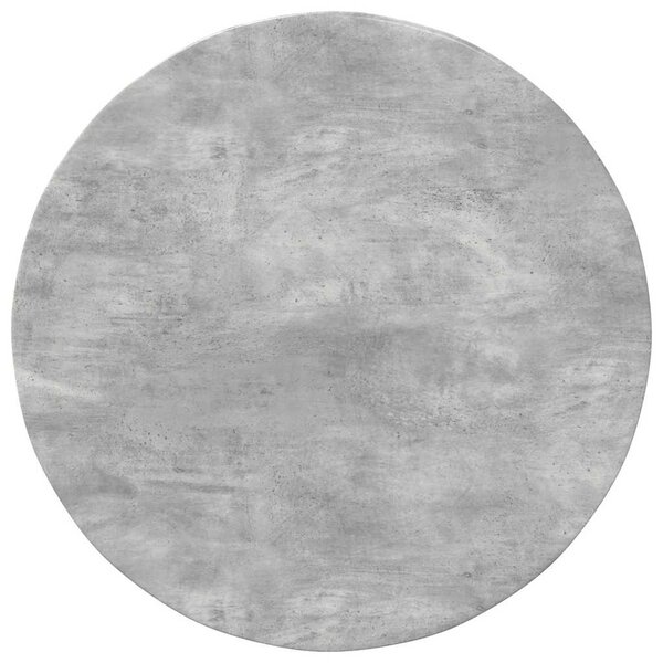 vidaXL Plateau de table Gris béton 80 x 80 x 1.5 cm Bois d'ingénierie