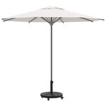 vidaXL Pied de parasol Noir Ø38-48 mm PE  béton et fer