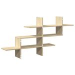 vidaXL Étagère murale chêne sonoma 124 5x18x60 5 cm bois d'ingénierie