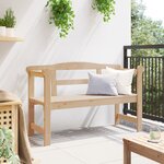 Banc d'extérieur vidaXL 119x76x44 cm en bois de pin massif