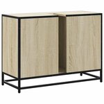 vidaXL Armoire lavabo de salle de bain chêne sonoma bois d'ingénierie