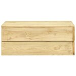 vidaXL Salon de jardin 3 Pièces Bois de pin imprégné