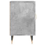 vidaXL Meuble TV gris béton 150x30x50 cm bois d'ingénierie