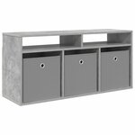 vidaXL Basboard avec tiroir Gris béton 102 x 32 x 48 5 cm