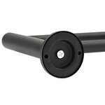 vidaXL Porte-serviettes Noir 61 x 14 5 x 5 cm Acier inoxydable