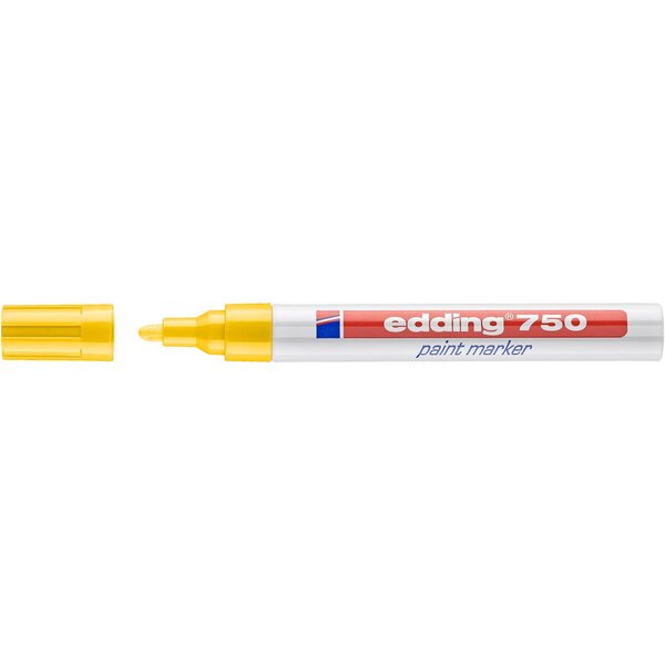 Marqueur Peinture 750 Jaune Pointe Ronde 2-4 mm EDDING