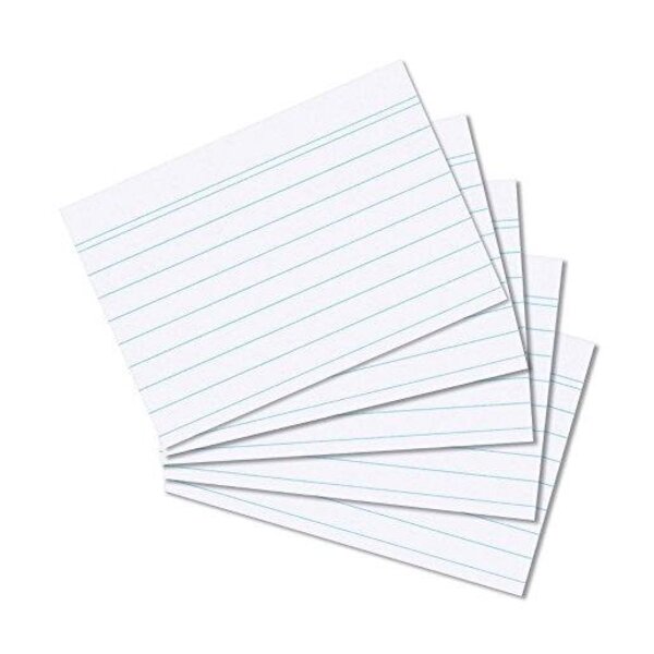Pqt de 100 Fiches bristol 170g format A8 ligné Vert HERLITZ