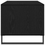 Table basse vidaXL en chêne noir 90x49x45 cm en bois d'ingénierie