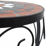 vidaXL Supports pour plantes 3 Pièces terre cuite et blanc céramique