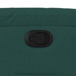 vidaXL Fauteuil inclinable vert foncé tissu