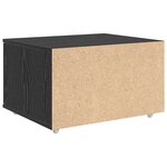 vidaXL Meuble à tiroirs Chêne noir Bois d'ingénierie Compact