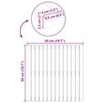 vidaXL Tapis de bain Uni Marron 50 x 50 cm bois