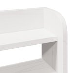 vidaXL Tête de lit avec étagères blanc 160 cm bois massif de pin