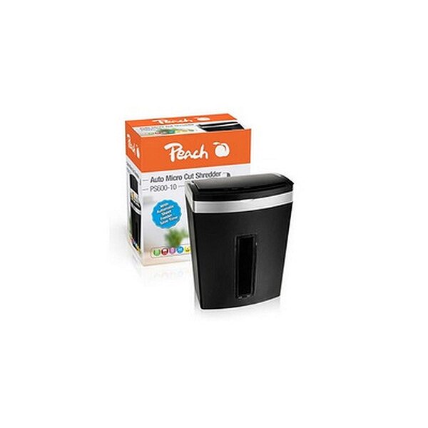 Peach PS600-10 - Destructeur de documents micro coupe
