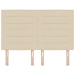 vidaXL Tête de lit avec tête de lit Crème 160 cm Cuir synthétique