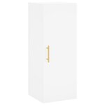 vidaXL Buffet haut Blanc 34 5x34x180 cm Bois d'ingénierie
