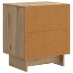 vidaXL Cabinet de chevet 2 pièces Chêne artisanal 43 x 34 5 x 50 cm