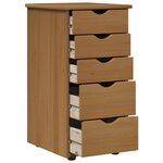 vidaXL Armoire 34 x 39 x 61 5 cm Bois de Pin Massif Marron miel