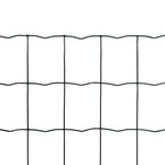 vidaXL Clôture euro Acier 10 x 1 2 m Vert
