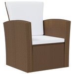 Salon de jardin meuble d'extérieur ensemble de mobilier 8 pièces avec coussins résine tressée marron 02_0017702