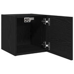 Armoires TV murales vidaXL 2 Pièces Chêne noir 30 5x30x30 cm