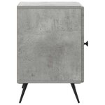 vidaXL Cabinet de chevet 2 pc Gris béton 43 x 34 5 x 50 cm